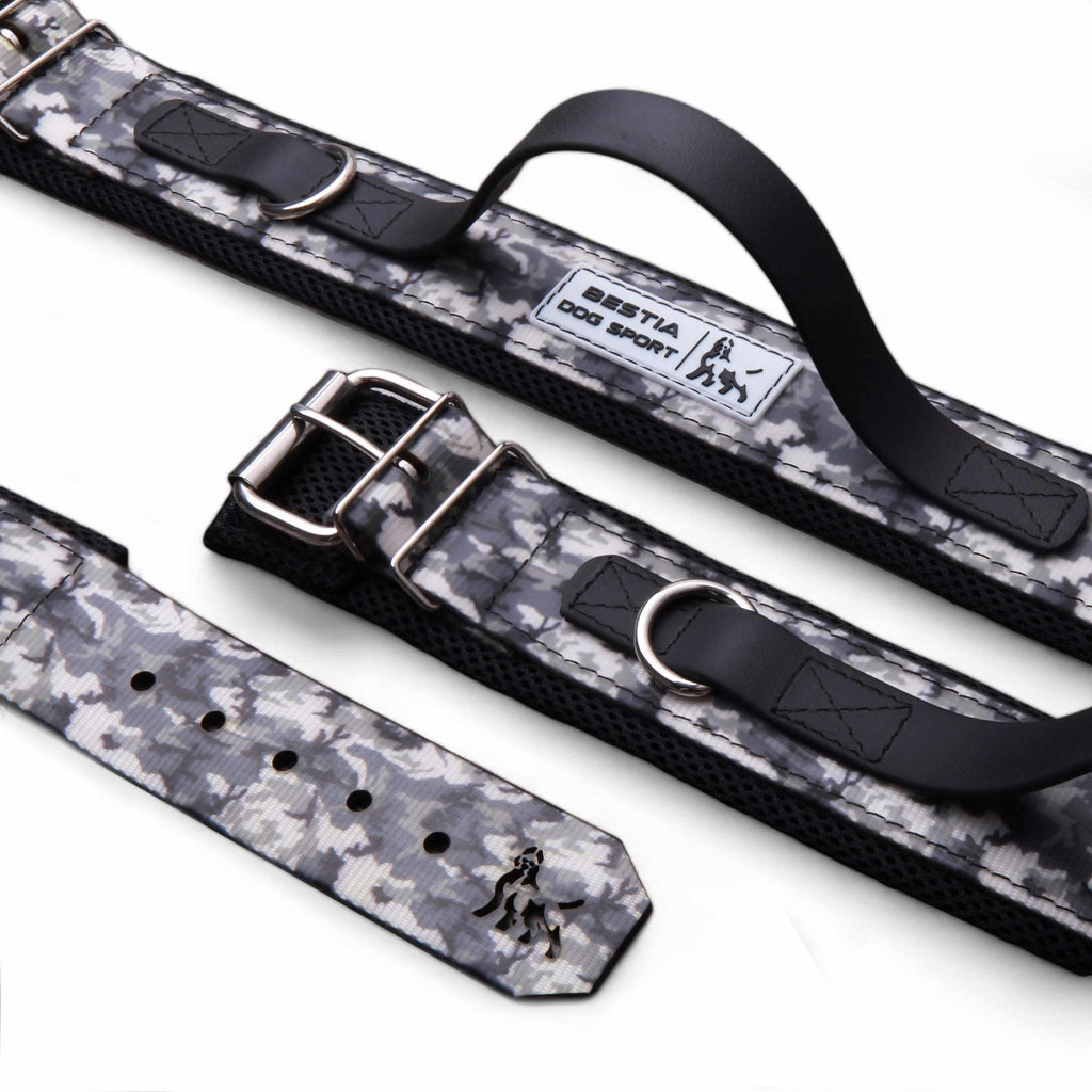 COLLAR BESTIA DOG SPORT CON ASA CAMUFLAJE GRIS