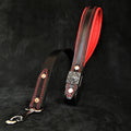 The "Eros" Dog leash black & red