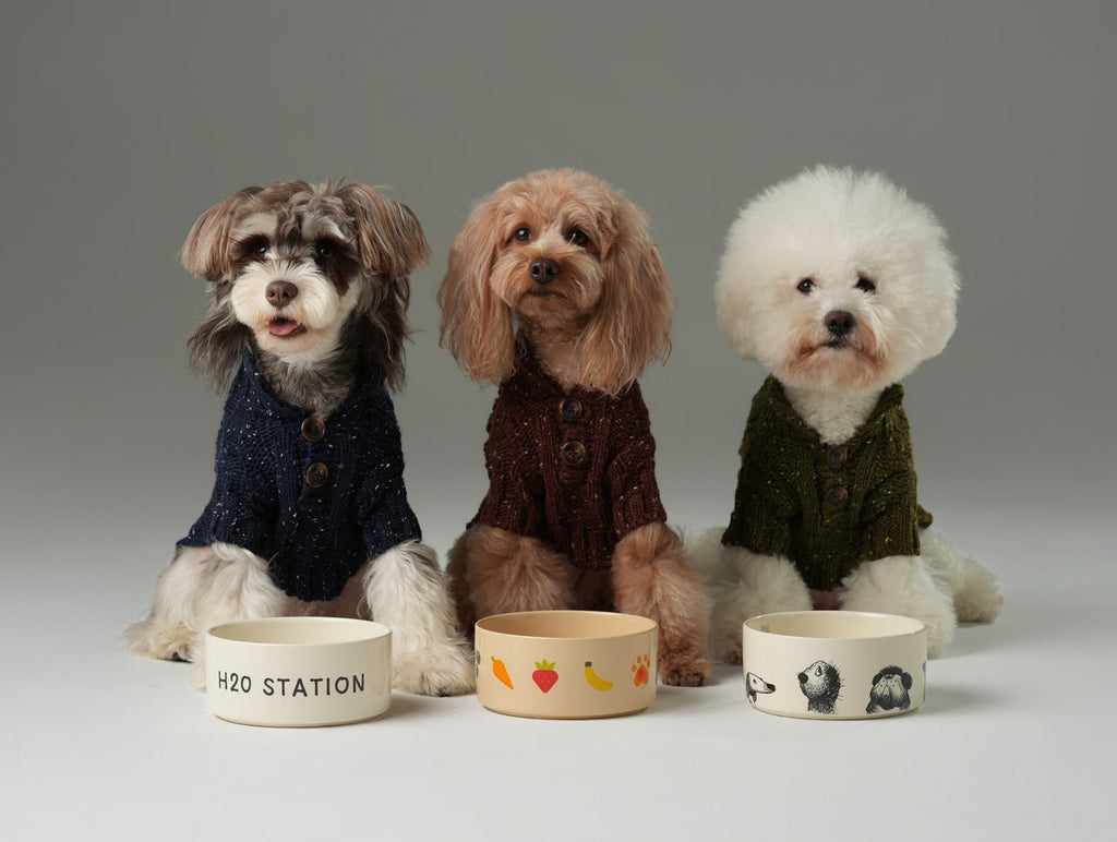 GLACIER PET SWEATER - BURGUNDY.