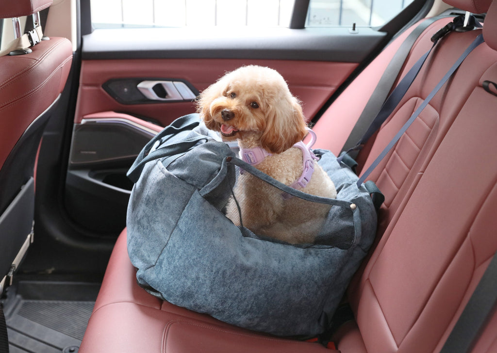 Puff Guard Dog Car Seat - Blue.