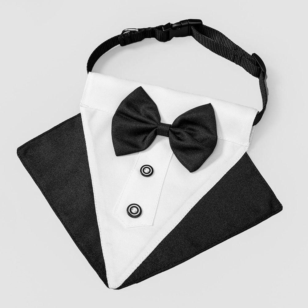 Mascotas Perro-Gato Esmoquin Collar Pañuelo