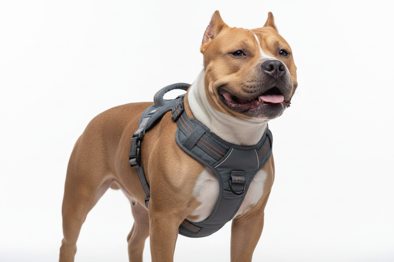 bully dog with harness
