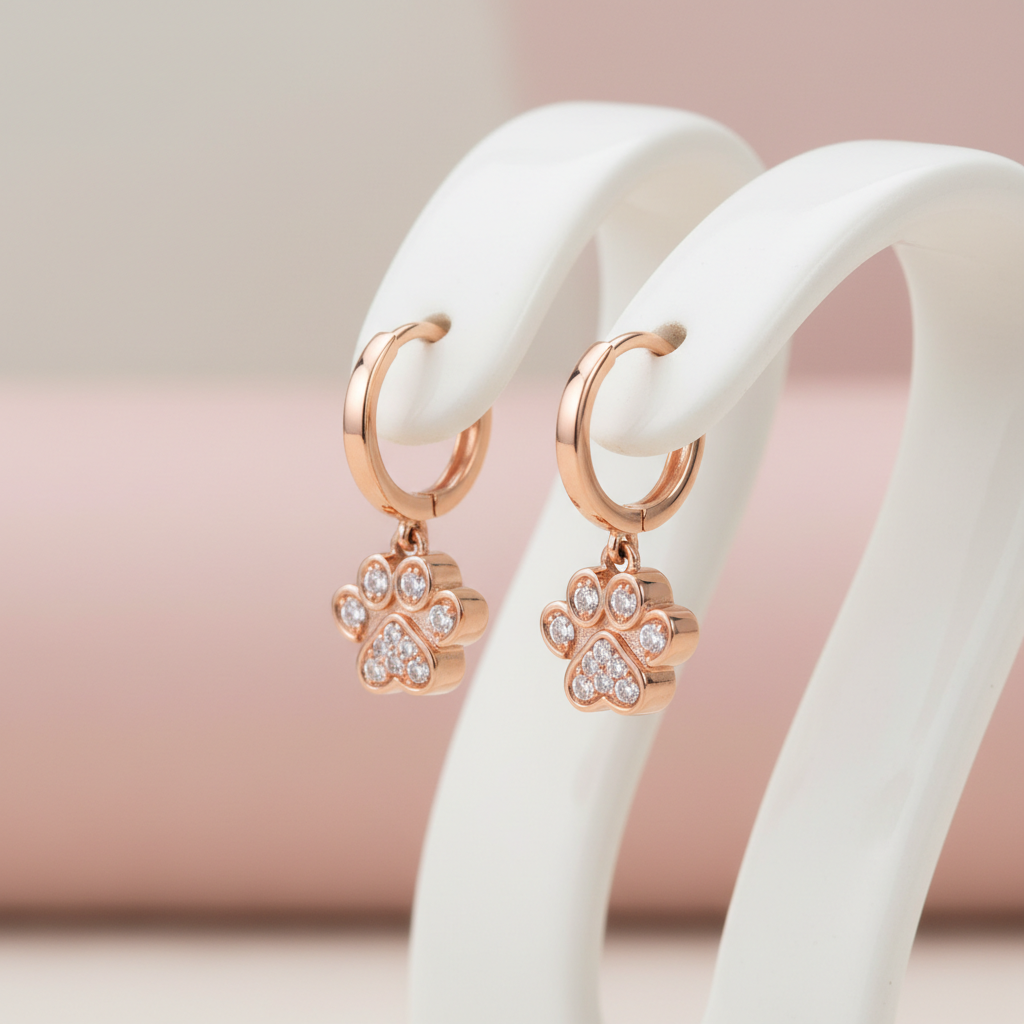 Pawsitively Adorable - Dog Paw Earrings