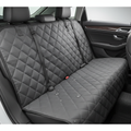 Waterproof quilted car seat cover for dogs with straps and anchors