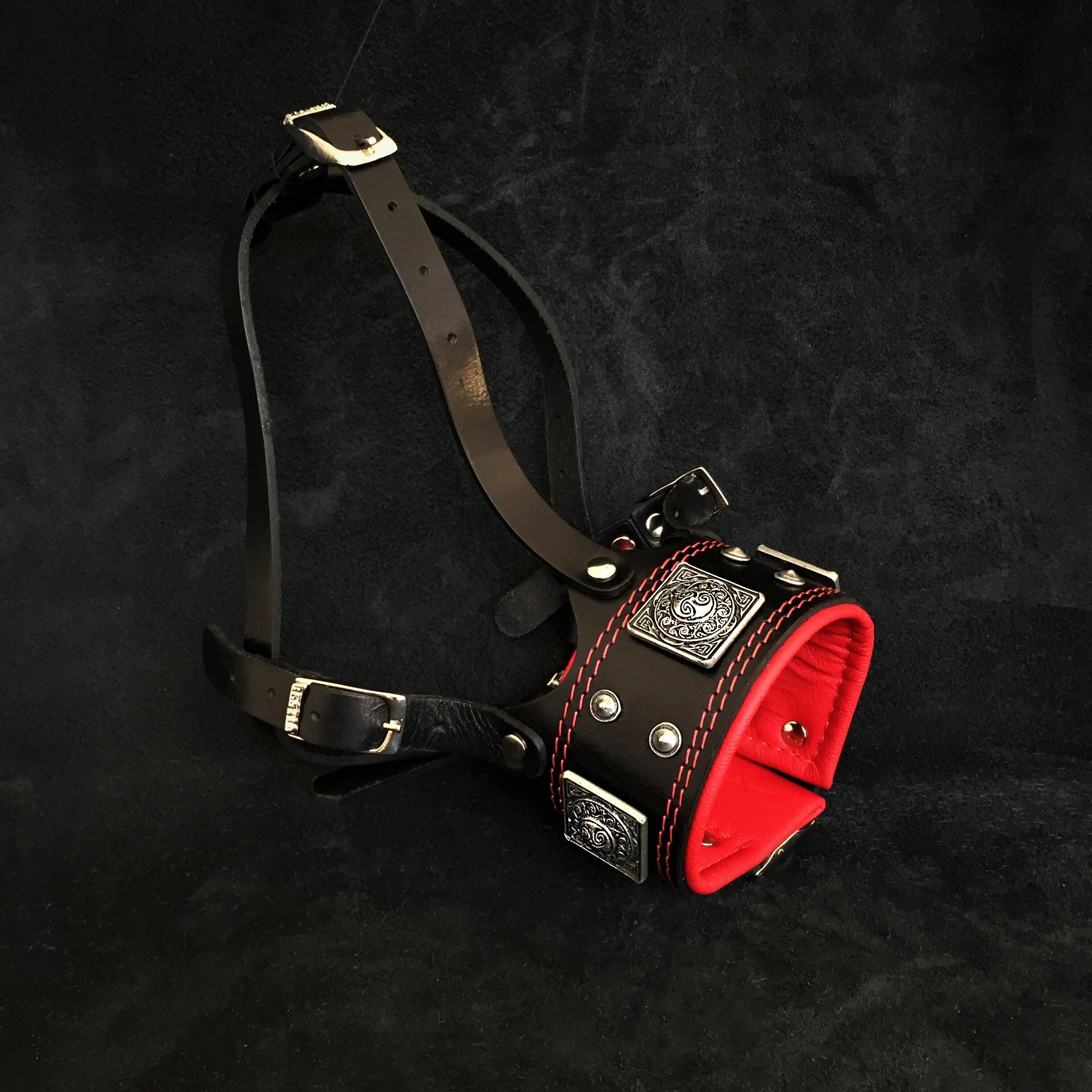 The "Eros" Dog muzzle black & red