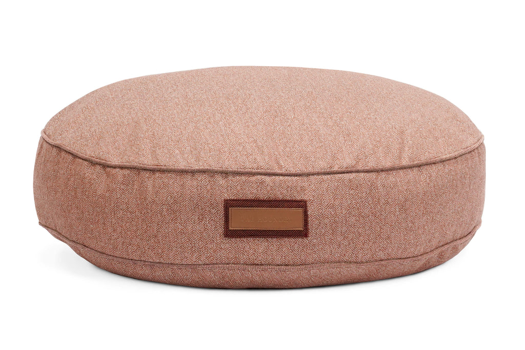 Rundes Haustierbett in Pittie-Pink